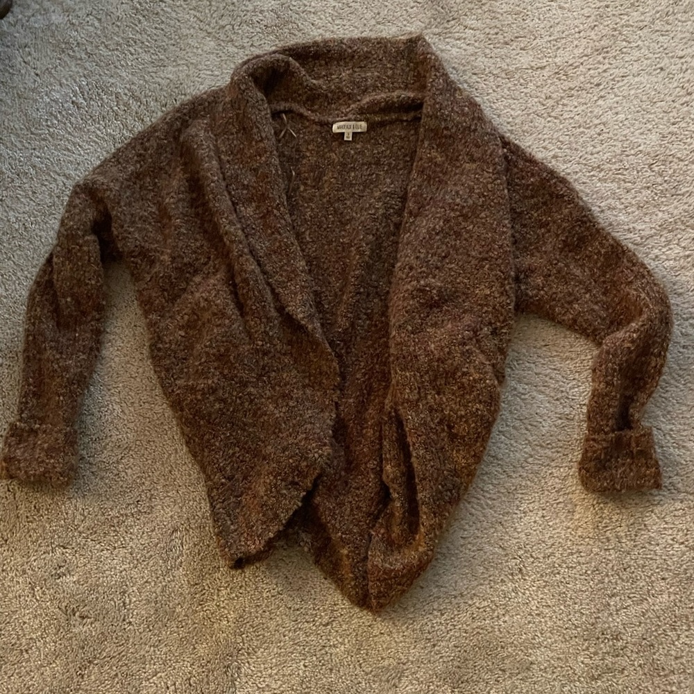 Margeaux and Ellie brown cardigan sweater